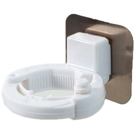 Porta shampoo per doccia da bagno, portaoggetti per la casa senza trapano, porta gel doccia autoadesivo, portaoggetti per accessori da bagno, bianco