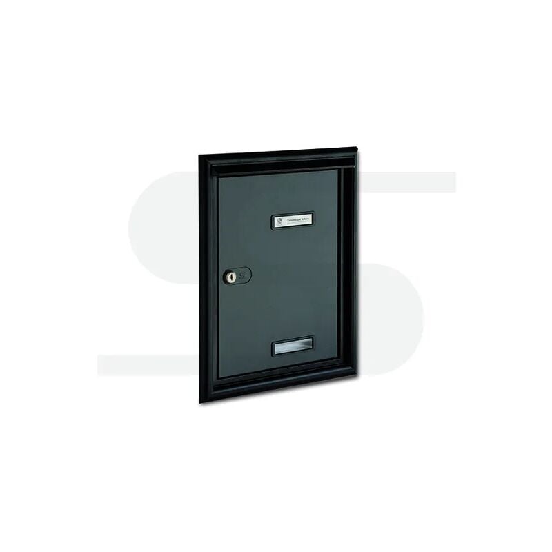 Porta Silmec S690 Con Cornice Coprifuga Alluminio Verniciato Grigio Ferro Cod.10-690.84