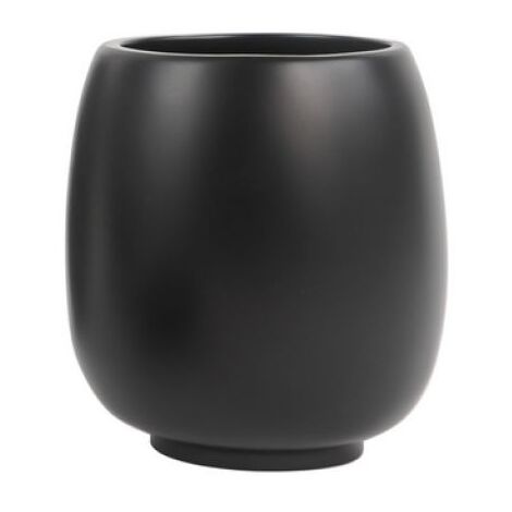 PORTA SPAZZOLINI AFRA Nero Opaco D.10 x h. 11,5 cm