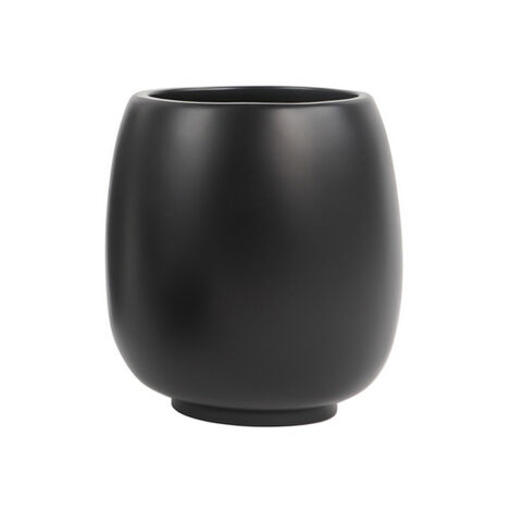 Porta spazzolini afra  Nero Opaco D.10 x h. 11,5 cmMETAF