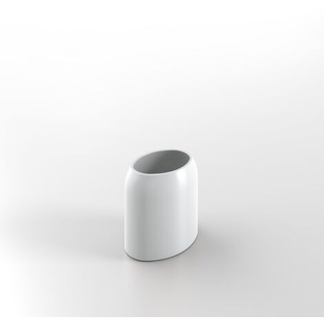 Porta spazzolini da appoggio bianco bicchiere mod. Bird