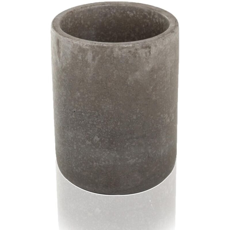 Image of Porta spazzolini da appoggio serie piedra grigio - Metaform