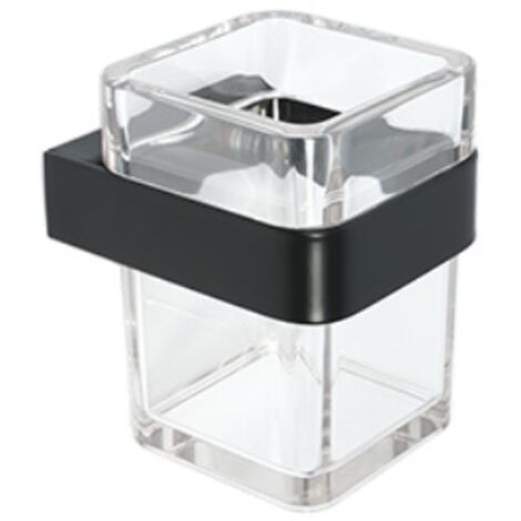 PORTA SPAZZOLINI MOD. 25 Nero cm 8 x  h.11 x 10 METAF