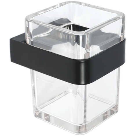 PORTA SPAZZOLINI MOD. 25 Nero cm 8 x  h.11 x 10 METAF
