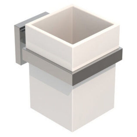 PORTA SPAZZOLINI MOD. TREND- Cromo cm 8 x h.11 x 10,9- METAF- pezzi 1
