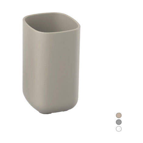 Porta spazzolini pod  Tortora cm 7 x h. 11,5 x 7METAF