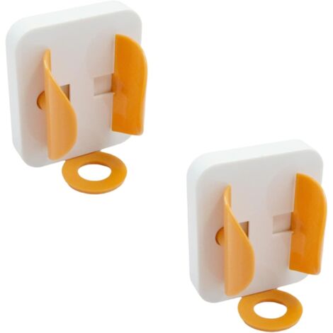 Porta spazzolino elettrico - 2 pezzi porta dentifricio da parete, supporto multifunzionale autoadesivo in plastica per bagno e cucina (arancione)