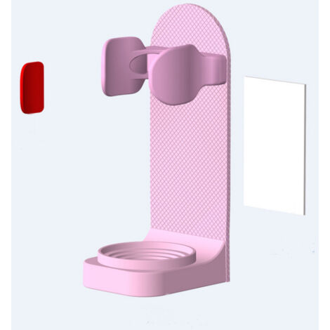 Porta spazzolino elettrico, organizer per spazzolino da denti a parete, clip per spazzolino sonico, porta spazzolino sonico, 4 pezzi, salvaspazio (rosa)