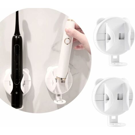 Porta spazzolino elettrico da parete con adesivo Bianco – acquista