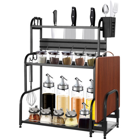 Organizzatore Sotto Lavello YOCOLE 2 Livelli - Scaffale Scorrevole Con Ganci E Cestini - Foto 9