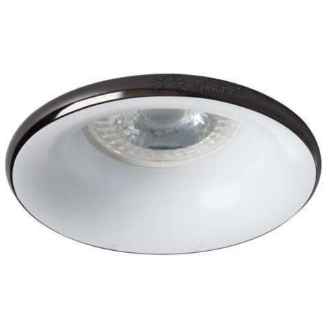 Porta spot integrato 70mm rotondo Antracite / bianco