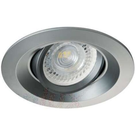 Porta spot integrato 75mm foratura rotonda Grigio
