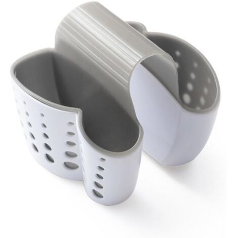 Porta spugna per lavello da cucina, porta sapone per lavello da cucina, supporto in plastica per rubinetto del lavello, scolapiatti doppio per lavello