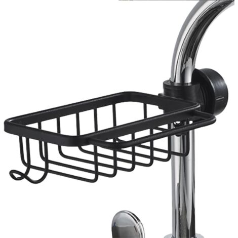 Porta spugna per rubinetto, ripiano portaoggetti per rubinetto, organizer per lavello da cucina, porta spugna, porta spugna da cucina, barra per doccia e rubinetto