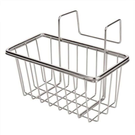 Porta spugna, porta spugna in acciaio inox, per lavello da cucina, spugna resistente alla ruggine e durevole, lavabile in lavastoviglie, 1pz (modello a con spiga ecrù (304ss))