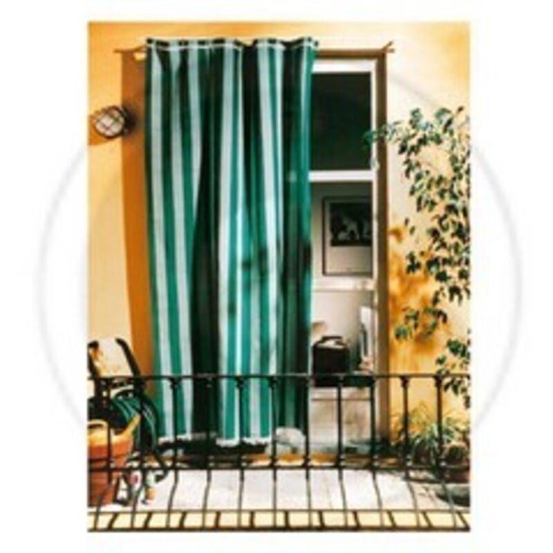 Capaldo - tenda da sole cotone poliestere cm 140x300h blu rigato zanzariera esterno