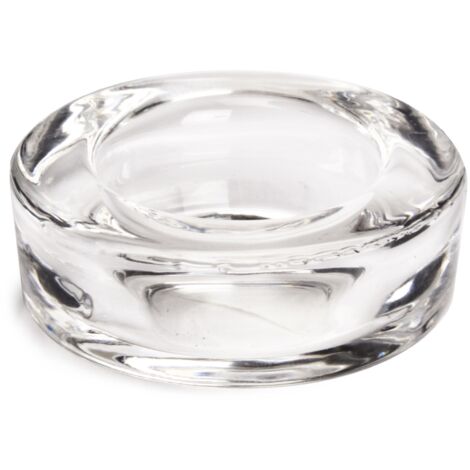 Porta tealight to h 3cm in 2 formati basico o ha  piattino basso -Ø7.5 x h 2.8cm