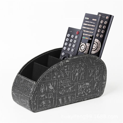 Porta telecomando con 5 tasche, supporto grande per TV, DVD, stick 4K e telecomandi Bluray, porta penne, articoli per ufficio