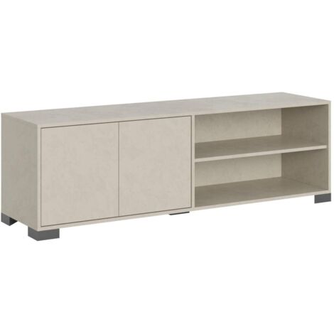 Porta TV 2 ante con vano a giorno 150x40x40 cm Lumina cashmere