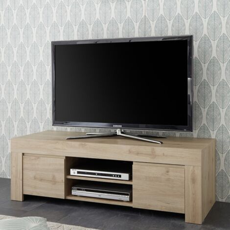 Porta Tv 2 ante linea Clear in Rovere Cadiz