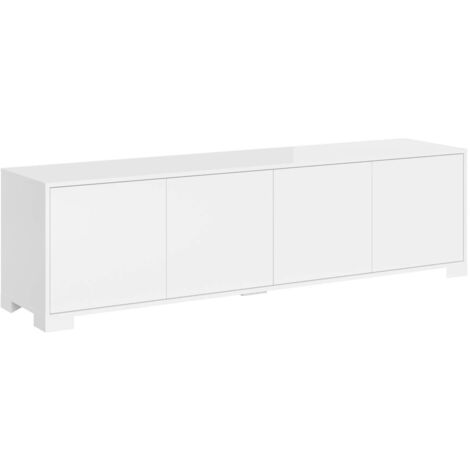 Porta TV 4 ante 172x40x48 cm Lumina bianco lucido