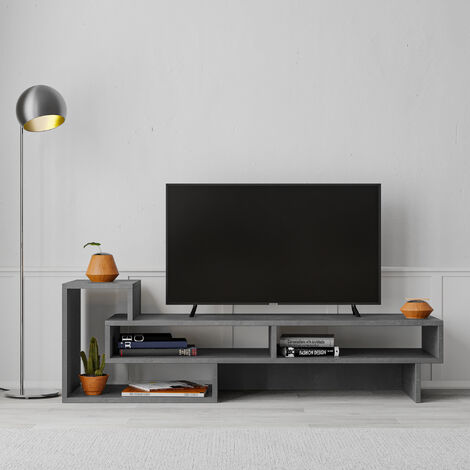 Porta TV TAO bianco rovere miele 180cm 3 ante – TFT Home Furniture