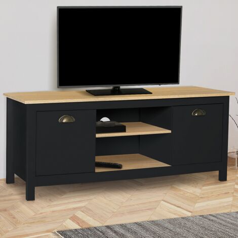 Porta TV vintage ISIS in legno e nero