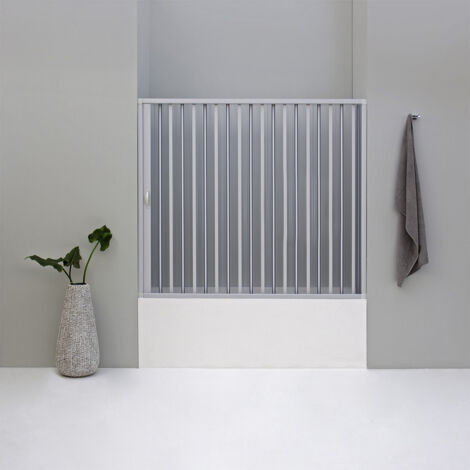 PORTA VASCA SPACE NICCHIA DA 140 A 150 CM A SOFFIETTO IN PVC