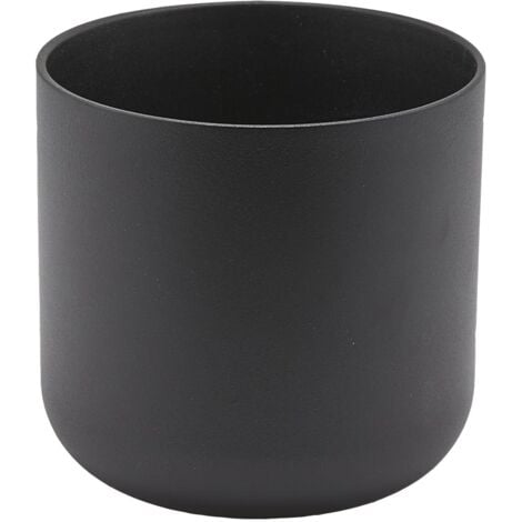 Porta vaso in ceramica "Classic" piccolo da esterno ed interno moderno -Ø 18.5 x h 18 cm / Bianco