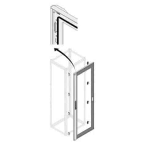Porta vetro di separazione orizzontale ip65 2000x1000 abb pdlg2064