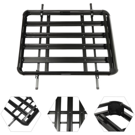 Portabagagli universale alluminio auto, cesto carico, supporto bagagli regolabile 140cm