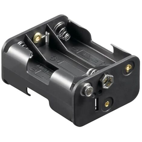 portabatterie per 6 batterie stilo aa 58x45x28mm box batteria