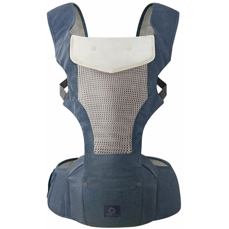 

Portabebes multifuncional transpirable con asiento para la cadera Soporte lumbar Taburete para la cintura para bebes recien nacidos de 0 a 36 meses