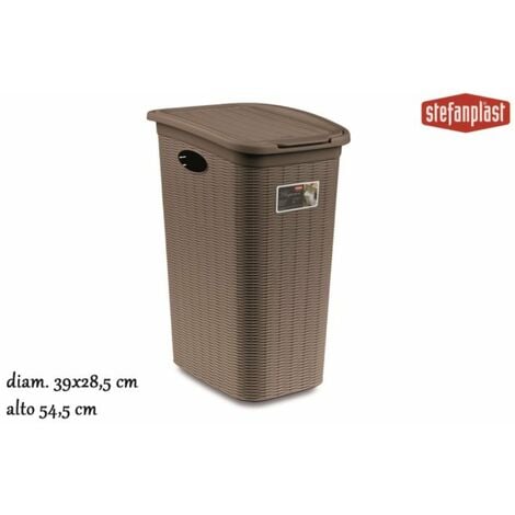 BIGHOUSE IT Stefanplast Porta Biancheria Elegance 36Lt Tortora