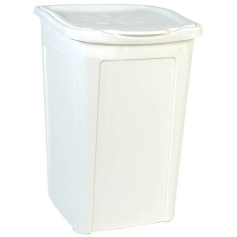 PORTABIANCHERIA CM.37X37X53H 50LT. BIANCO. Prezzo per 1 pezzo.