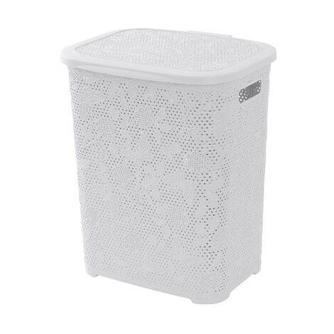 PORTABIANCHERIA IN PLASTICA 50 LT BIANCO