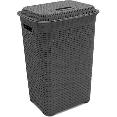 PORTABIANCHERIA LT 60 RATTAN GRIGIO ANTRACITE