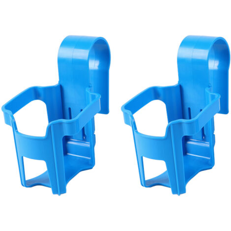 Portabicchieri da piscina per evitare che le bevande si rovescino a bordo piscina, accessori per barre rotonde, binari superiori, 2 pezzi, quadrato