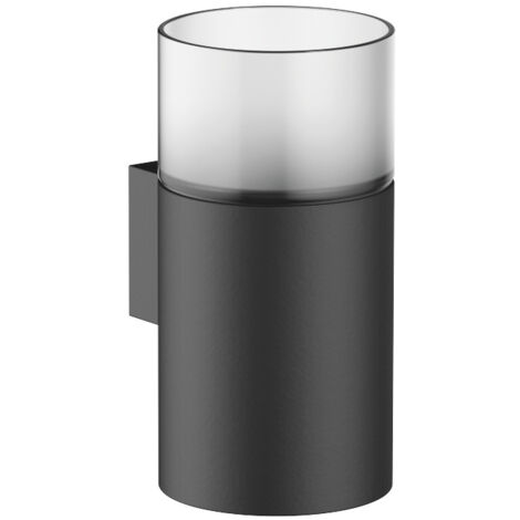 Portabicchieri Dornbracht, modello da parete, 83401979, colorazione: Nero opaco - 83401979-33