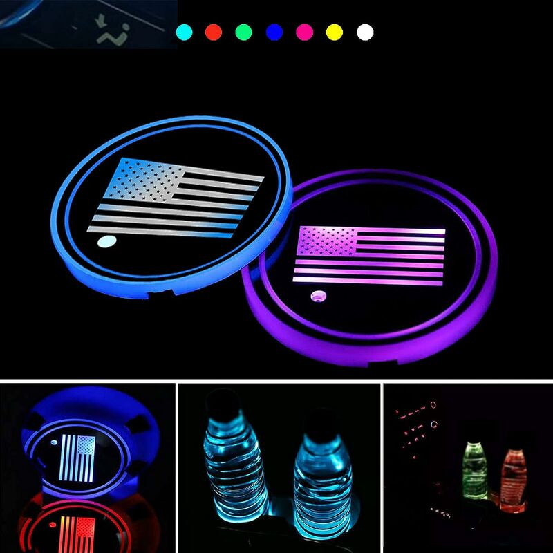 Portabicchieri per auto a LED (confezione da 2)