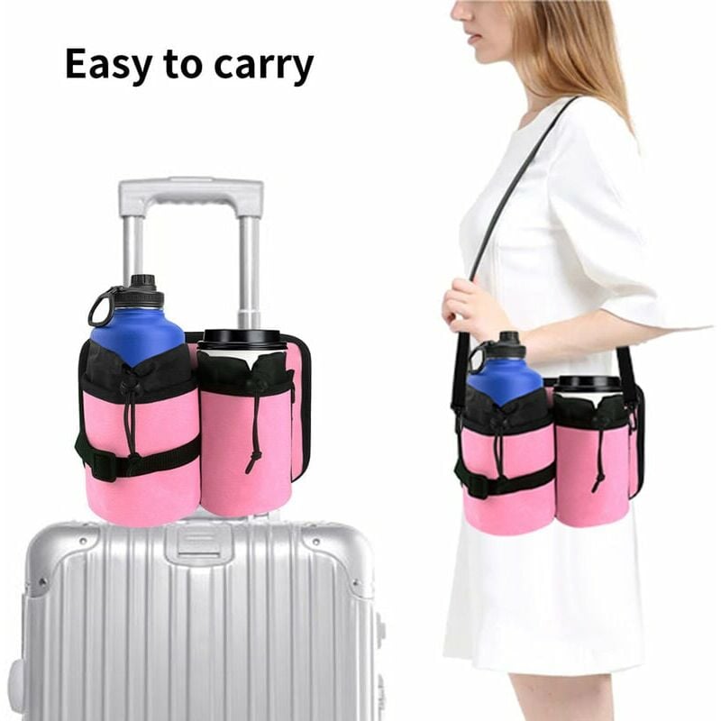 Portabicchieri per bagagli con tracolla