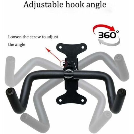 Portabici da parete per biciclette, rotazione a 360 gradi, gancio per bici da parete, supporto pieghevole per bici da strada, mountain bike, BMX, ciclocross, bici da fitness e bici per bambini, capaci