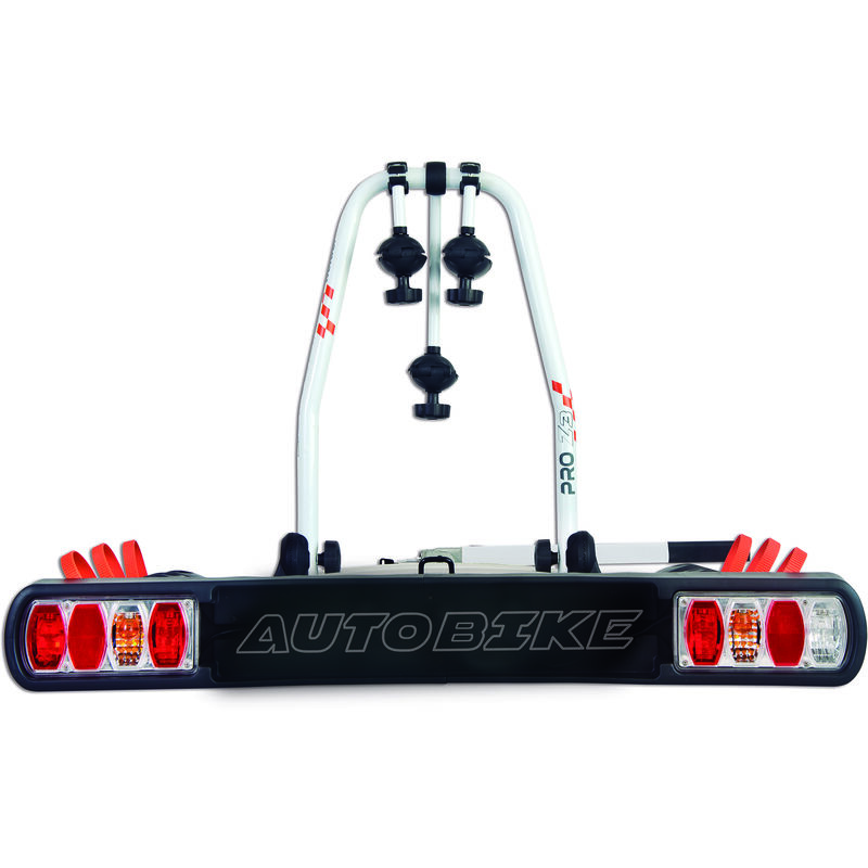 

Portabicicletas para 3 bicis de bola enganche remolque Pro Z3 en aluminio reforzado