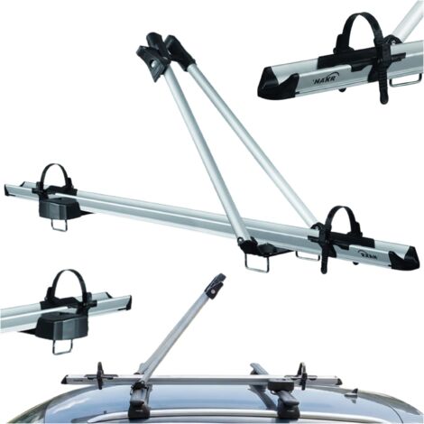 Portabicicletas de techo HAKR SPEED ALU aluminio plata + Cerradura
