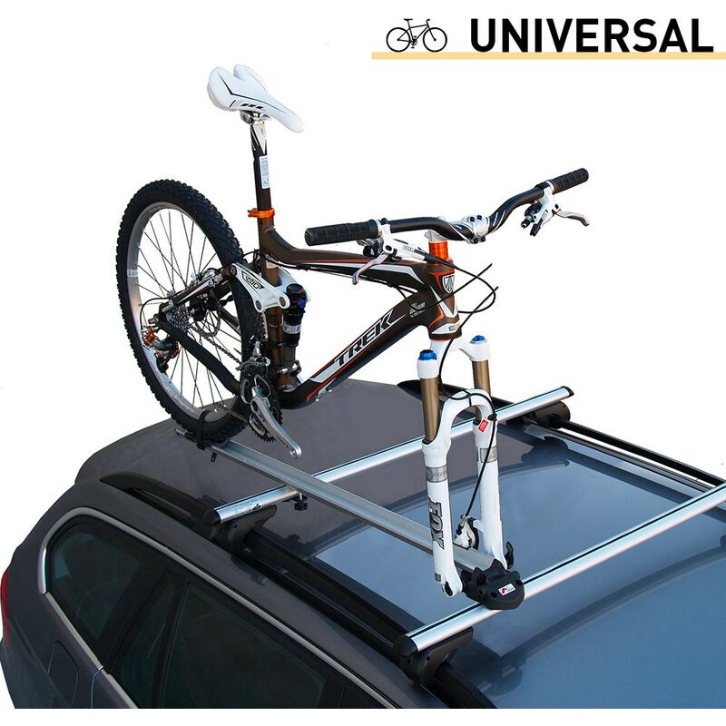 

Menabo - Portabicicletas universal para techo de automóvil forcella Bike Pro
