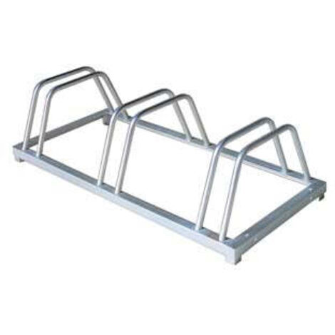 PORTABICICLETTE 3 POSTI cm 88x39,5 h 24,5  larghezza passaruota mm 65 FER 310574