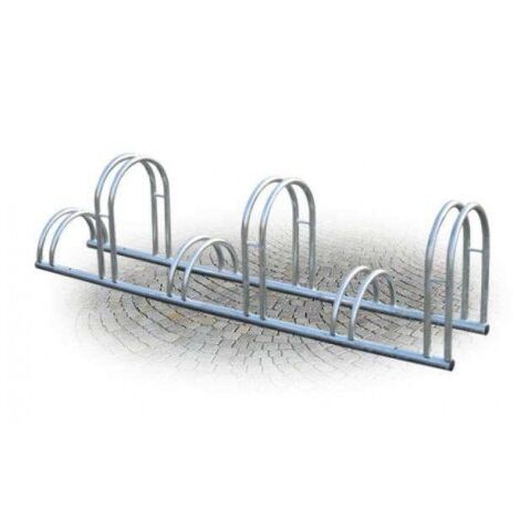 Portabiciclette Con 6 Posti 200 x 40 x H 28/50 cm