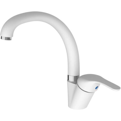 Porta&Bini - Miscelatore Lavello Canna Tonda - Colore: Bianco