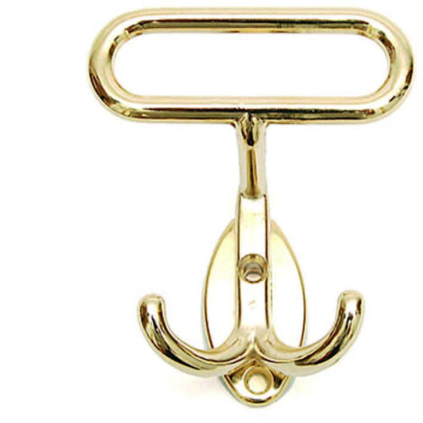 Portabiti Leonzio in metallo oro - 7x8h cm interfori 2,5 cm - 10 pz