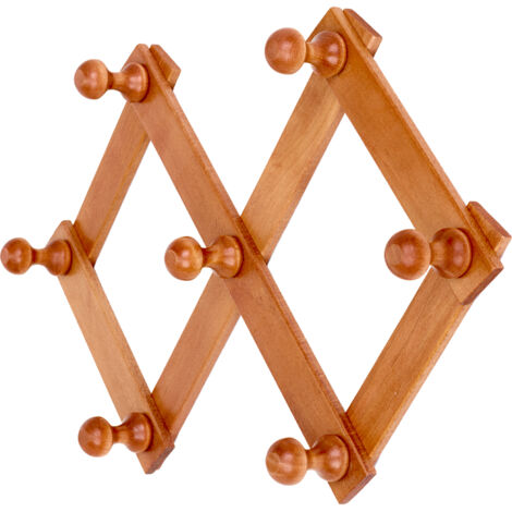 Portabito legno lusso 7 posti Noce